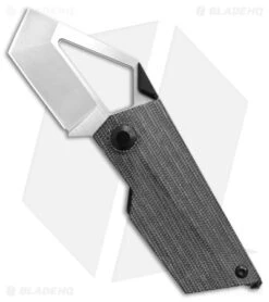 Kizer Cyber Blade Liner Lock Knife Black Canvas Micarta (2.1" Satin)