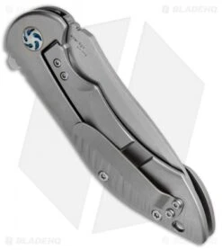 Kizer Alter Ego Frame Lock Flipper Knife Titanium (3.5" Stonewash) Ki4492 -Kizer Store Kizer Alter Ego Ti SW BHQ 51786 jr side 2