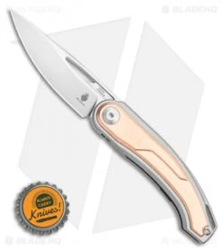 Kizer Apus Frame Lock Knife Copper/Ti (3.03" Stonewash) Ki3554A2 -Kizer Store Kizer Apus Frame Lock Knife Copper Ti 3.03in Stonewash Ki3554A2 BHQ 114104 LS Bottlecap 2