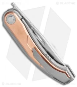 Kizer Apus Frame Lock Knife Copper/Ti (3.03" Stonewash) Ki3554A2 -Kizer Store Kizer Apus Frame Lock Knife Copper Ti 3.03in Stonewash Ki3554A2 BHQ 114104 LS Side