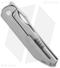 Kizer Assassin Frame Lock Front Flipper Knife Titanium 3 Hole (3.15" Satin) -Kizer Store Kizer Assassin FL Ti 3 Hole Satin Ki3549A2 BHQ 107551 jr side