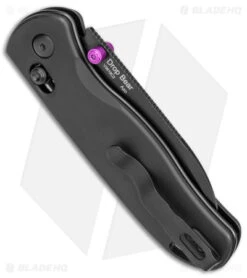 Kizer Azo Drop Bear Clutch Lock Knife Black Aluminum (3" Black) V3619C2 -Kizer Store Kizer Azo Drop Bear Clutch Lock Black Aluminum Black BHQ 169654 jr side