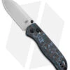 Kizer Azo Drop Bear Clutch Lock Knife Blue/Black Fat Carbon (3" Satin) Ki3619A2
