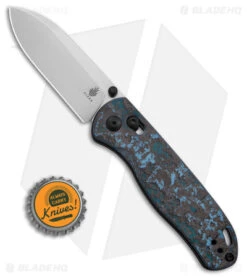Kizer Azo Drop Bear Clutch Lock Knife Blue/Black Fat Carbon (3" Satin) Ki3619A2 -Kizer Store Kizer Azo Drop Bear Clutch Lock Knife Fatcarbon 3in Satin BHQ 176929 td size