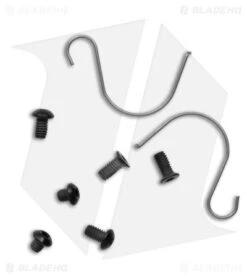 Kizer Azo Drop Bear Clutch Lock Knife Titanium (3" Stonewash) Ki3619A3 -Kizer Store Kizer Azo Drop Bear Clutch Lock Knife Titanium 3in SW BHQ 180472 td screws