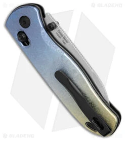 Kizer Azo Drop Bear Clutch Lock Knife Titanium (3" Stonewash) Ki3619A3 -Kizer Store Kizer Azo Drop Bear Clutch Lock Knife Titanium 3in SW BHQ 180472 td side