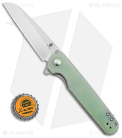 Kizer Azo LP Liner Lock Knife Jade G-10 (3.50" Satin) V3610C2 -Kizer Store Kizer Azo LP LL Knife Jade G10 3in Satin BHQ 145861 td size