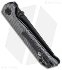 Kizer Azo Vanguard Mini Begleiter Liner Lock Knife Black Micarta (2.8" Black) -Kizer Store Kizer Azo Vanguard Mini Begleiter LL Black Micarta Black BHQ 121144 jr side