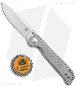 Kizer Azo Vanguard Begleiter Mini Liner Lock Knife Titanium (3" Satin) -Kizer Store Kizer Azo Vanguard Mini Begleiter LL SW Ti Satin BHQ 140468 jr bottlecap