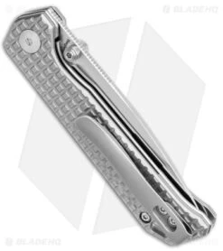 Kizer Azo Vanguard Begleiter Mini Liner Lock Knife Titanium (3" Satin) -Kizer Store Kizer Azo Vanguard Mini Begleiter LL SW Ti Satin BHQ 140468 jr side