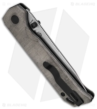 Kizer Azo Vanguard Series Begleiter 2 Button Lock Knife Black Micarta (3.5" SW) 3 Kizer Azo Vanguard Series Begleiter 2 Button Lock Knife Black Micarta (3.5" SW) - Image 3