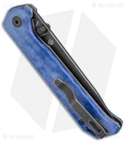 Kizer Azo Vanguard Series Begleiter Knife Denim Micarta (3.5" Black SW) -Kizer Store Kizer Azo Vanguard Series Begleiter Denim Micarta Black SW BHQ 145743 jr side