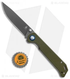 Kizer Azo Vanguard Series Begleiter Knife Green G-10 (3.5" Gray) V4458N2 -Kizer Store Kizer Azo Vanguard Series Begleiter Green G 10 Gray V4458N2 BHQ 120329 jr bottlecap