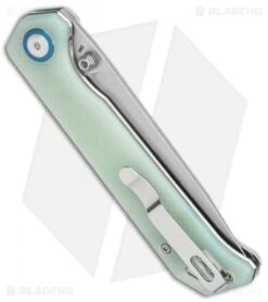 Kizer Azo Vanguard Series Begleiter Knife Natural G-10 (3.5" Stonewash 20CV) -Kizer Store Kizer Azo Vanguard Series Begleiter Natural G 10 SW V4458EF BHQ 118474 jr side