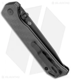 Kizer Azo Vanguard Series Begleiter2 Knife Carbon Fiber (3.5" Black) 7 Kizer Azo Vanguard Series Begleiter2 Knife Carbon Fiber (3.5" Black) -Kizer Store Kizer Azo Vanguard Series Begleiter2 CF Black BHQ 135597 jr side