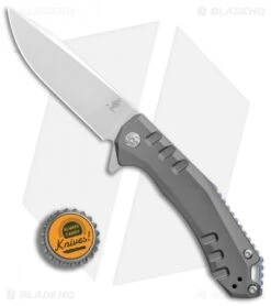 Kizer Basalt Frame Lock KnifeTitanium (3.2" Stonewash) Ki4505 7 Kizer Basalt Frame Lock KnifeTitanium (3.2" Stonewash) Ki4505 -Kizer Store Kizer Basalt Ti SW BHQ 80382 er bottlecap