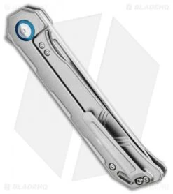 Kizer Begleiter Frame Lock Flipper Knife Titanium (3.5" Satin) Ki4458T2 -Kizer Store Kizer Begleiter Frame Lock Flipper Knife Titanium Drop Point Ki4458T2 BHQ 94098 kp jr side