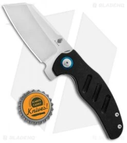 Kizer Vanguard Mini Sheepdog C01C Liner Lock Knife Black G-10 (2.6" Satin) -Kizer Store Kizer C01C Black Satin jr bottlecap 1