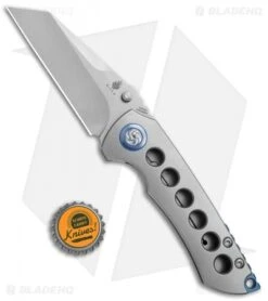 Kizer CK Critical Frame Lock Knife Blue Pivot (3.6" Stonewash) Ki4508A1 -Kizer Store Kizer CK Critical Flipper FL Blue Pivot SW Ki4508A1 BHQ 79959 jr bottlecap 2