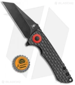 Kizer CK Knifeworks Mini Critical Liner Lock Knife Carbon Fiber (3" Black) -Kizer Store Kizer CK Knifeworks Mini Critical LL CF Black BHQ 121148 jr bottlecap