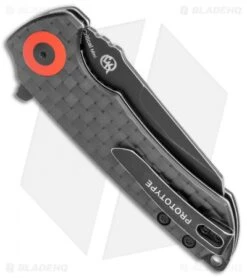 Kizer CK Knifeworks Mini Critical Liner Lock Knife Carbon Fiber (3" Black) -Kizer Store Kizer CK Knifeworks Mini Critical LL CF Black BHQ 121148 jr side