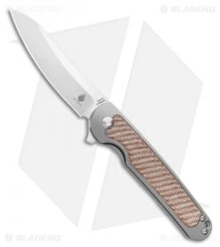Kizer Clutch Frame Lock Knife Natural Micarta (3.39" Satin) Ki4556A3