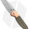 Kizer Conaway Deviant Liner Lock Knife Green Micarta/Copper (3" Satin)