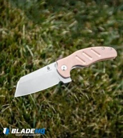 Kizer Copper Mini Sheepdog C01C Liner Lock Knife (2.6" Stonewash) -Kizer Store Kizer Copper Mini Sheepdog C01C Liner Lock Knife Stonewash BHQ 103243 kp grass web