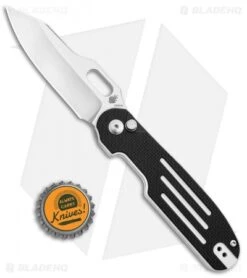 Kizer Cormorant Plunge Lock Knife Black/White Lines G-10 (3.25" Satin) Ki4562A2 -Kizer Store Kizer Cormorant Ki4562A2 BHQ 137139 td size jr