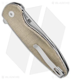 Kizer Cozy Liner Lock Knife Green Micarta (3.4" Satin) V3613C2 -Kizer Store Kizer Cozy LL Green Micarta Satin BHQ 156413 jr side