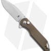 Kizer Assassin Button Lock Green Micarta (3.1" SW) V3549C1