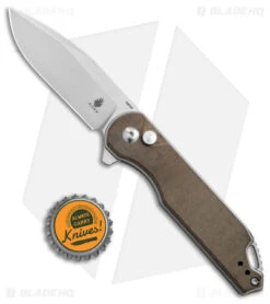 Kizer Assassin Button Lock Green Micarta (3.1" SW) V3549C1 -Kizer Store Kizer Cutlery Assassin Green Micarta SW BHQ 142922 jr bottlecap