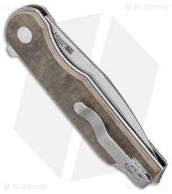 Kizer Assassin Button Lock Green Micarta (3.1" SW) V3549C1 -Kizer Store Kizer Cutlery Assassin Green Micarta SW BHQ 142922 jr side