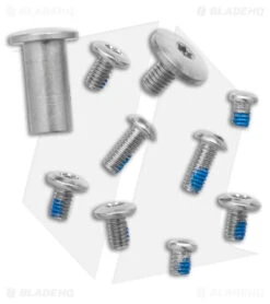 Kizer Sheepdog C01C Frame Lock Thumb Hole Knife Titanium (3.25" Stonewash) -Kizer Store Kizer Cutlery C01C BHQ 140698 td screws