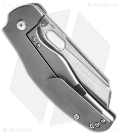 Kizer Sheepdog C01C Frame Lock Thumb Hole Knife Titanium (3.25" Stonewash) -Kizer Store Kizer Cutlery C01C BHQ 140698 td side