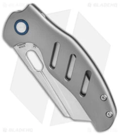Kizer Sheepdog C01C Frame Lock Thumb Hole Knife Titanium (3.25" Stonewash) -Kizer Store Kizer Cutlery C01C BHQ 140698 td spine
