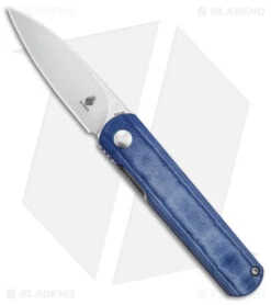 Kizer Feist Front Flipper Knife Blue Denim Micarta (2.8" SW)