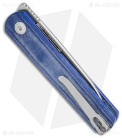 Kizer Feist Front Flipper Knife Blue Denim Micarta (2.8" SW) -Kizer Store Kizer Cutlery Fiest BHQ 140705 td side