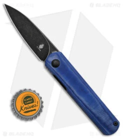 Kizer Feist Front Flipper Knife Blue Denim Micarta (2.8" Black) -Kizer Store Kizer Cutlery Fiest BHQ 140706 td size