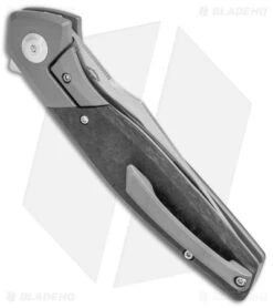 Kizer Manganas Grazioso Frame Lock Knife Carbon Fiber/Titanium (3.4" Satin 20CV) -Kizer Store Kizer Cutlery Grazioso Marble CF Gray Satin BHQ 142761 jr side