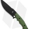Kizer Cutlery Salient Fixed Blade Knife Green G-10 (6.25" Black) E613