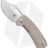 Kizer Cutlery Urban Bowie Clip Point Liner Lock Knife Tan Micarta (2.4" Satin)