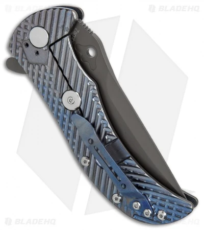 Kizer Zambi Frame Lock Knife Blue Titanium (3.625" Gray) KI4434A2 3 Kizer Zambi Frame Lock Knife Blue Titanium (3.625" Gray) KI4434A2 - Image 3
