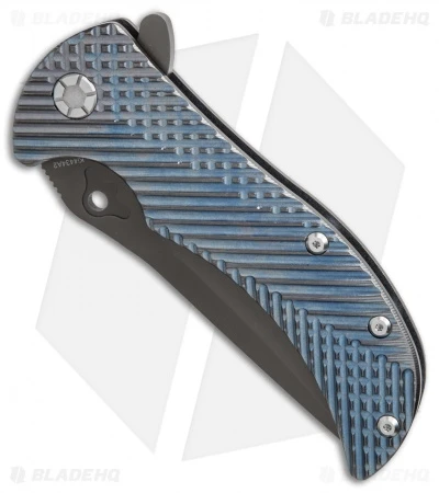 Kizer Zambi Frame Lock Knife Blue Titanium (3.625" Gray) KI4434A2 2 Kizer Zambi Frame Lock Knife Blue Titanium (3.625" Gray) KI4434A2 - Image 2