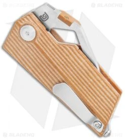 Kizer Cyber Blade Frame Lock Knife Brown Micarta (2.1" Satin) V2563-A 6 Kizer Cyber Blade Frame Lock Knife Brown Micarta (2.1" Satin) V2563-A -Kizer Store Kizer Cyber Blade FL Brown Micarta Satin BHQ 121117 jr side