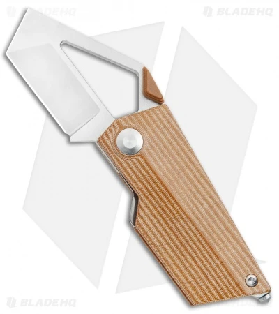 Kizer Cyber Blade Frame Lock Knife Brown Micarta (2.1" Satin) V2563-A 1 Kizer Cyber Blade Frame Lock Knife Brown Micarta (2.1" Satin) V2563-A