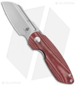 Kizer D.O.C.K. October Liner Lock Knife Red Micarta (2.9" Satin) V3569