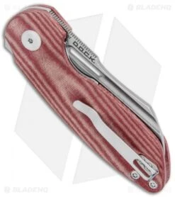 Kizer D.O.C.K. October Liner Lock Knife Red Micarta (2.9" Satin) V3569 6 Kizer D.O.C.K. October Liner Lock Knife Red Micarta (2.9" Satin) V3569 -Kizer Store Kizer D.O.C.K. October Cleaver FL Red Micarta Satin V3569A2 BHQ 121130 jr side