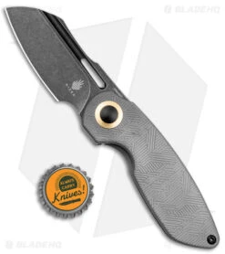 Kizer D.O.C.K. October Cleaver Frame Lock Knife Titanium (2.9" Black) KI3569A2 -Kizer Store Kizer D.O.C.K. October Cleaver FL Ti Pattern Black BHQ 169619 jr bottlecap