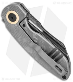 Kizer D.O.C.K. October Cleaver Frame Lock Knife Titanium (2.9" Black) KI3569A2 -Kizer Store Kizer D.O.C.K. October Cleaver FL Ti Pattern Black BHQ 169619 jr side